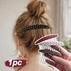 Polka Dot Comb Clip Non-Slip Bangs Hair Clip New Hair Side Combs  for Princess Hair Accessories