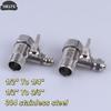 Water Filter Adapter 1/2 To 1/4 3/8 With Shut Off Tee Ball Valve Reliable Connection for RO System Home Kitchen