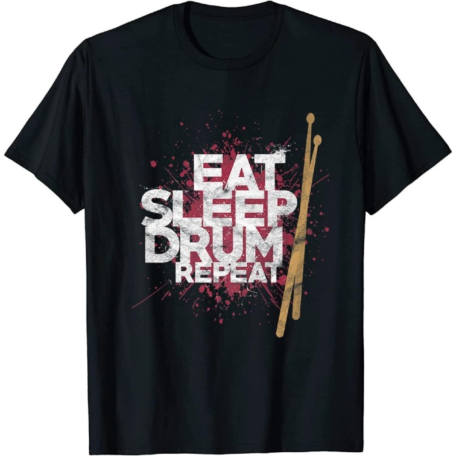 Youth Drummer Design Fun Gift Idea Drum Sticks Music Singer T-Shirt Sweatshirt Hoodie Long Sleeve Shirt for Women Men Kids S