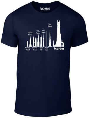 Guida alle Taglie Mordor T-shirt da Uomo Ispirata a Tolkien Gondor Hobbit