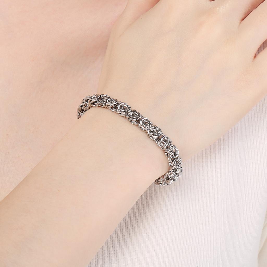 6/7/8mm O Ring Chain Bracelet for Men Women - Stainless Steel 304 - KB168577-Z