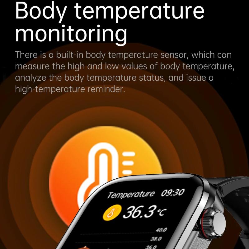 2025 New Smart Watch ECG+PPG Organs Viscera Monitor Clock Men Blood Lipids Uric Acid BP Sport Call Smartwatch for Samsung Galaxy