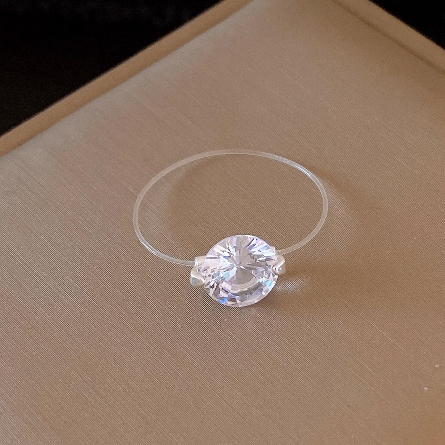 French simple zircon round braided ring ring fashion jewelry wholesale
