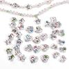 Acrylic Imitation Pearl Plated Horse Shell Inlaid Diamond Accessories For Jewelry Making