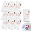 Bloom Imabari Handtuch Zertifizierte Geschenkhandtücher, 10er-Pack, mit Visitenkartenfach, Gesichtshandtuch, Uni Weiß, Einzeln verpackt, 100% Baumwolle, Hergestellt in