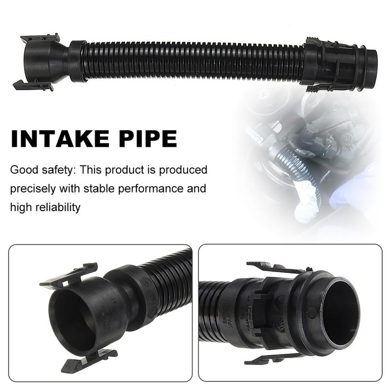 Car Air Filter Intake Manifold Black Breather Pipe Hose 13717803842 Black Rocker Cam Cover Intake Manifold for BMW N47 N57 1 3 7