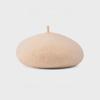 Fashionable Retro Plush Beret With Solid Color Design For Daily Cold Seasons