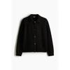 H M Regular Fit brusHed Wool Blend Cardigan Black