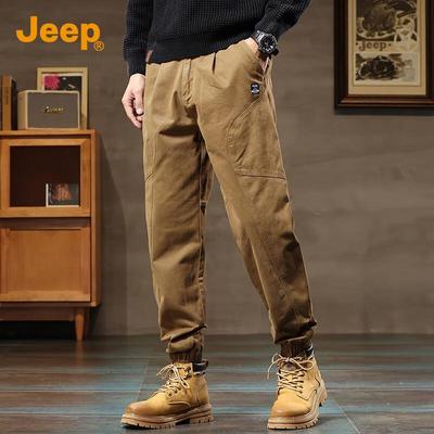 Men's Loose Fit Pure Cotton Jogger Workwear Pants