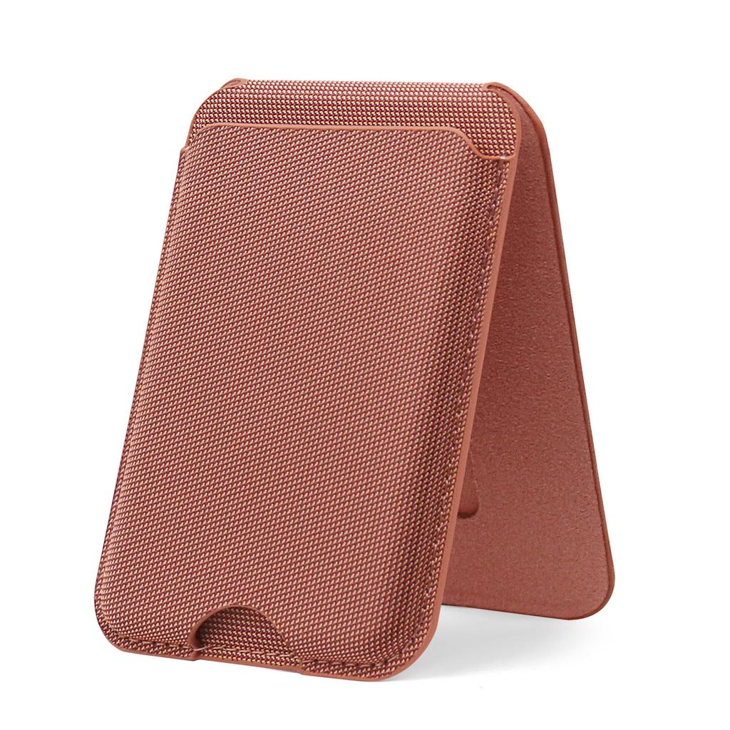 For  Magnetic Wallet Stand, Tech Woven Magnetic Card Holder Wallet for For Iphone17 16 1 14 13 Series with Adjustable Holder