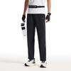 Anta Running Series Casual Simple Solid Color Straight Leg Knitted Sports Pants Men Bottoms Basic-Black 952525504-4