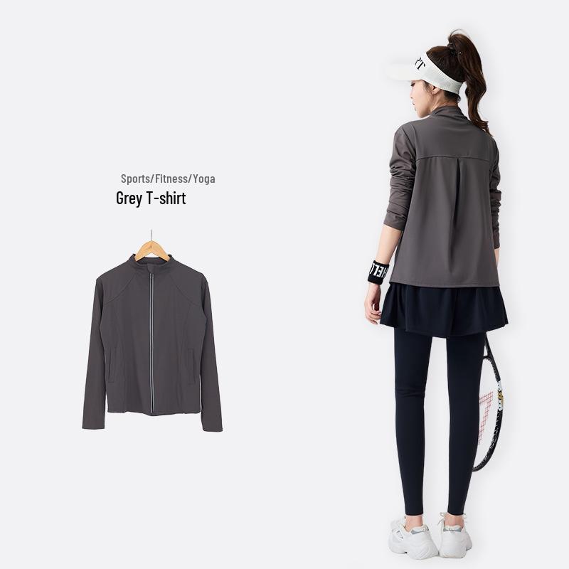 

Весенний фитнес-йога и беговой комплект большого размера для полных девушек - Стройнящий и свободный крой L