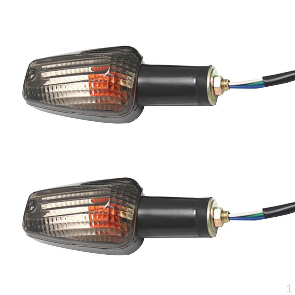 Pair Universal Bulb Lens Indicator for Motorcycle дым