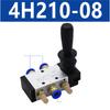 HHO-Manual Control 2 Position 3 5 Port Push-Pull Air Hand Lever Valve 5/2 Way Pneumatic 4H210-08