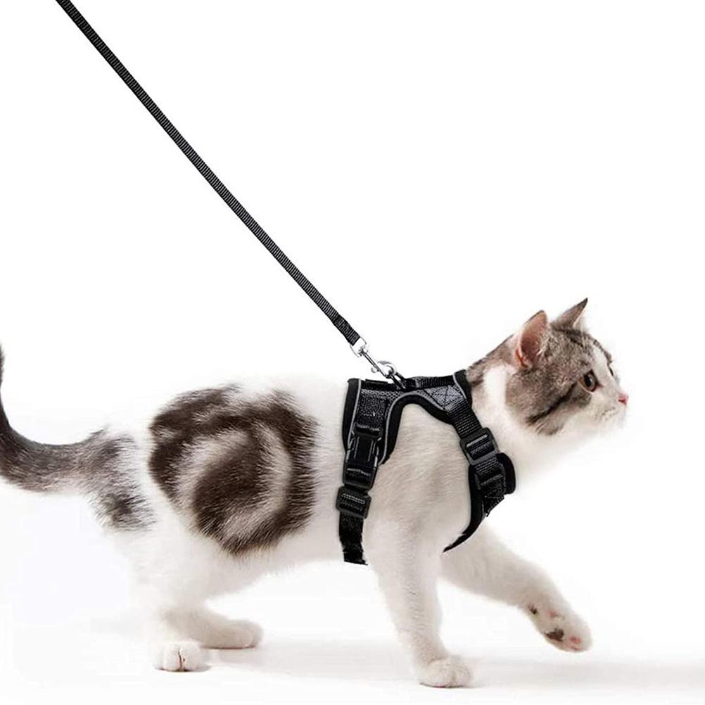 Cat Harness with Leash for Walking Escape Proof Adjustable Vest Harnesses for Cats Pet Supply