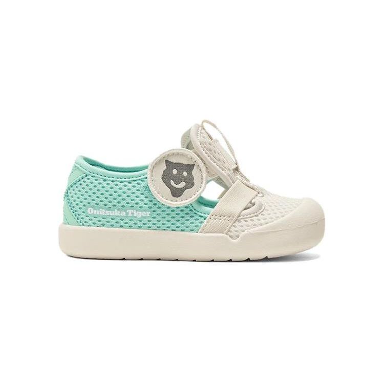 Onitsuka Tiger Mexico 66 Comfortable Versatile Shock Absorbing Non-Slip Warm Low-Top Walking Shoes Baby shoes Gray Blue 1184A199-200