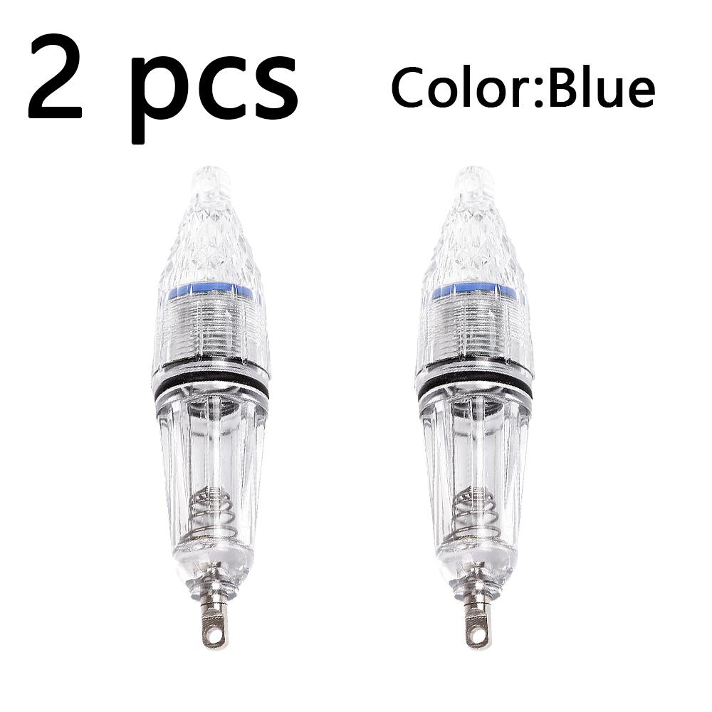 2 piezas Usando pilas AA Luz LED de bajo consumo para señuelo de pesca, luz para jaula de camarones de pesca en barco, luz para pesca nocturna