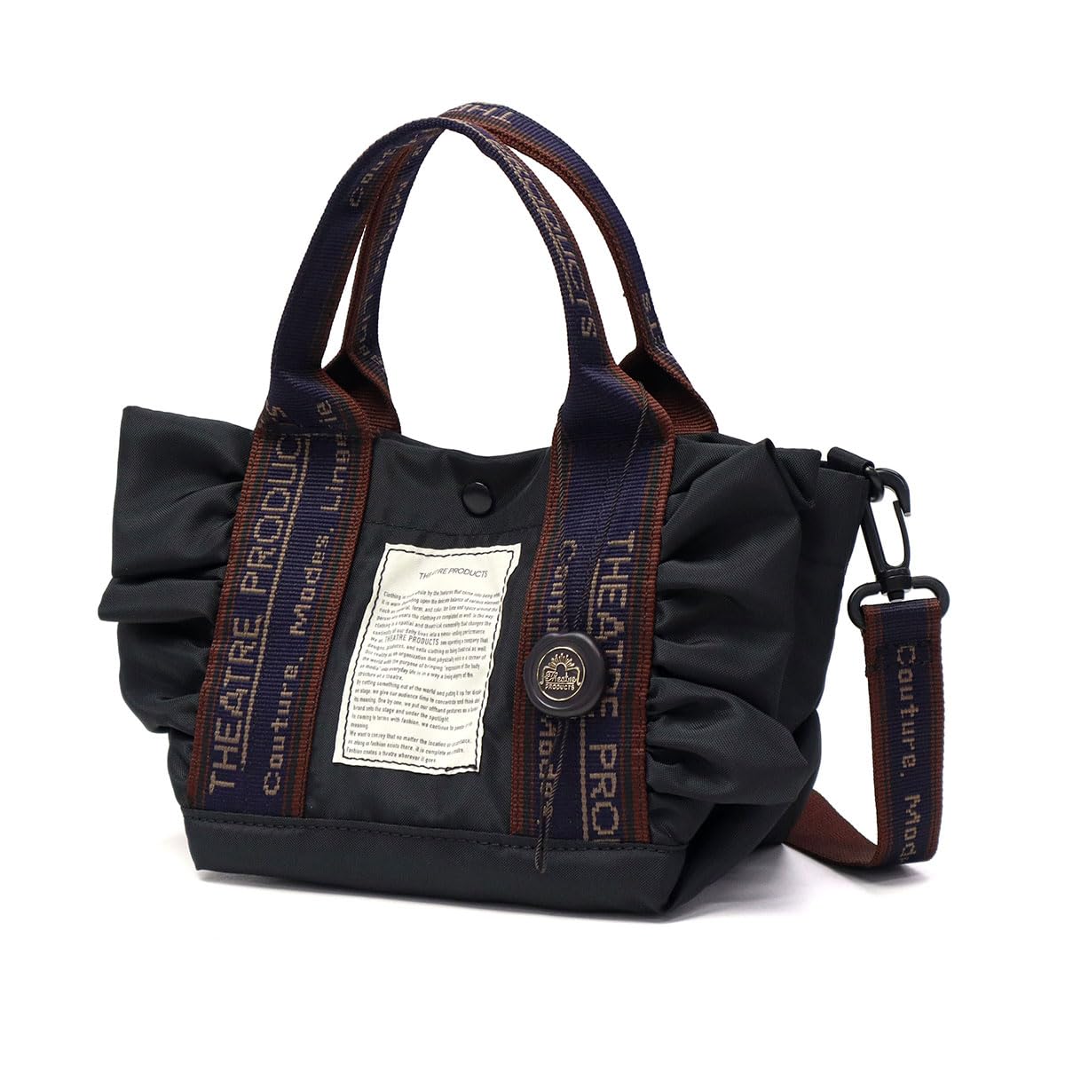 

NYLON FRILL 2WAY BAG THAMES S Tote Bag CL240364 Black [Theatre Products] чорний