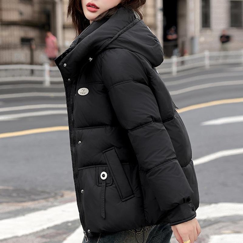 Fashion Women's Winter Jackets Hooded Casual Short Parka Female Long Sleeve Warm Coat