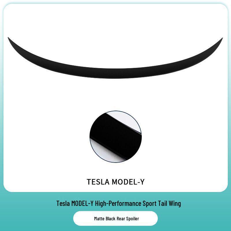 Tesla Model Y/3 Carbon Fiber Rear Wing: Enhances Performance, Reduces Wind Resistance, No Drilling Required.