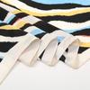 Spring and Summer Colourful Stripes Liqin Satin With Printed Medium Long Silk Scarf Ladies Shawl
