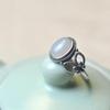 Butterfly-Edge Natural Hetian Jade & S925 Silver Ring - Women's Fresh, Fashionable, Niche Design