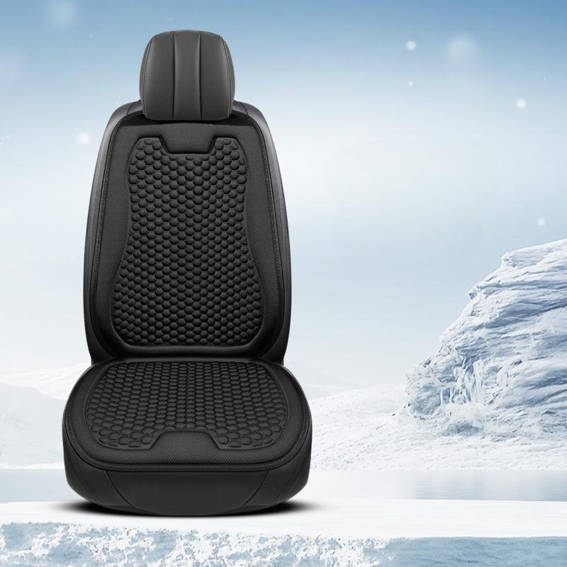 Breathable & Comfort CoolFeel Fabric Car Seat Cushions with 3D Sphere Design - All-Season Universal Fit for Most Vehicles
