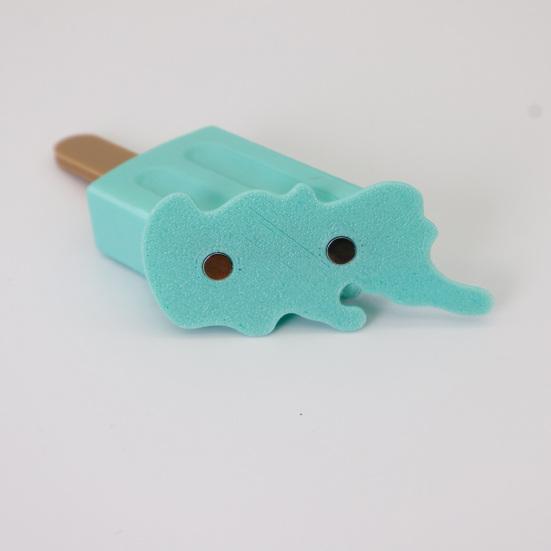 Schmelzendes Eiscreme Kühlschrankmagnet 3D Schmelzender Eisstiel Dekorative Kühlschrankmagnet Notizhalter für Zuhause Küche Büro