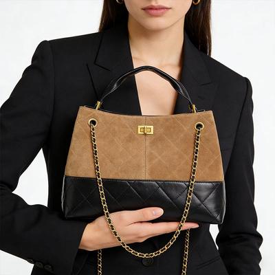 Damenhandtasche neue Herbst- und Winter-Matte Tasche Damen Retro Mode High-End Umhängetasche Große Kapazität Pendlertasche