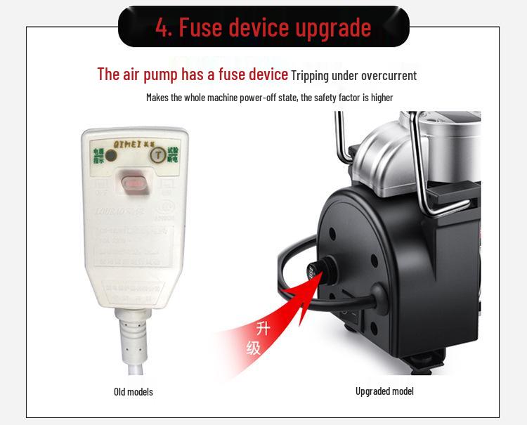220V Metal Air Pump for Tires, Balloons, Basketballs, and Cars
