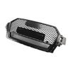 Gloss Black Front Bumper Radiator Vent Mesh Grille Grill Fit Q7 2016-2019