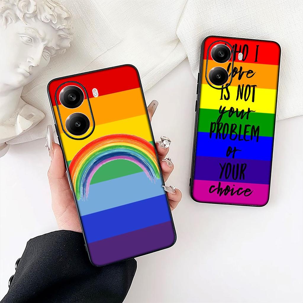Liebe Ist Liebe LGBT Regenbogen Herz LGBTQ Hülle für Motorola Moto Edge 50 30 Fusion 40 NEO Ultra Pro G22 G23 G20 G35 G84 G13 G53