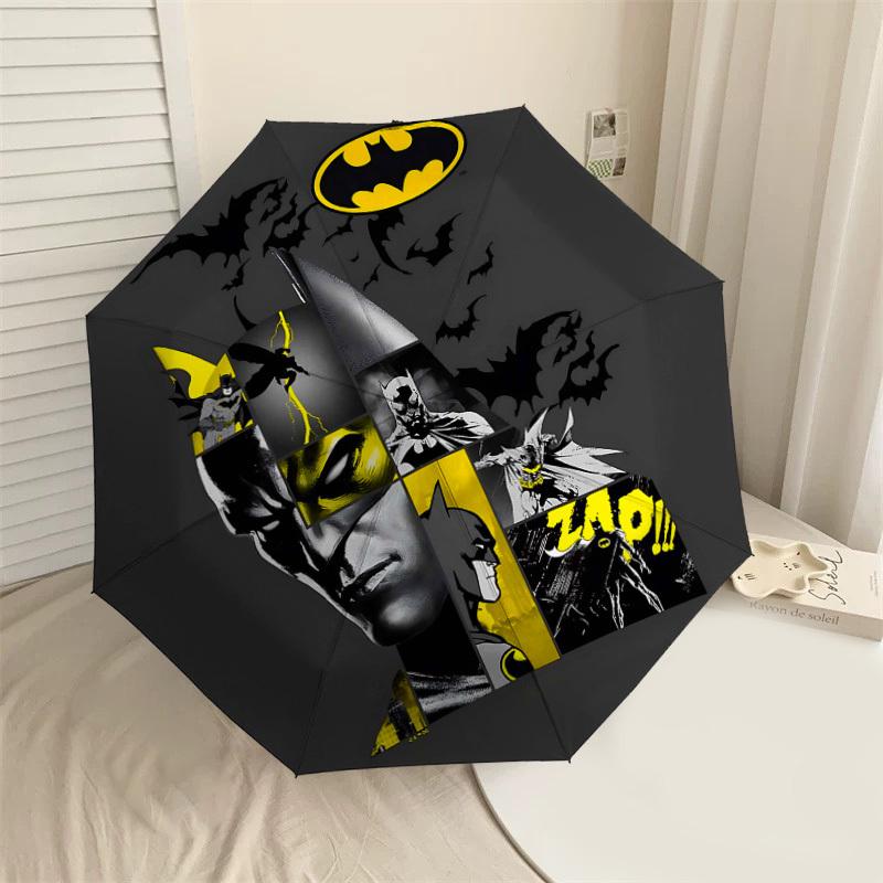 1PC Warner Batman Zap! Umbrella-8-Rib Reinforced, Automatic Open, Lightweight & Durable-A33