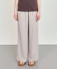 BASIC HOUSE Women'S Breathable Elastic Waist Wide Pants Dark Beige