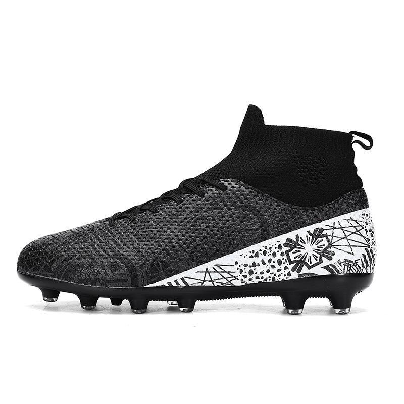High Top Football Shoes Spikes Broken Nails Competition Training Shoes Men's and Women's Adult Football Shoes