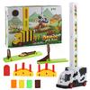 Electric Domino Train Diy Automatic Laying Domino Train Building Blocks Educational Toy For Kids Gifts