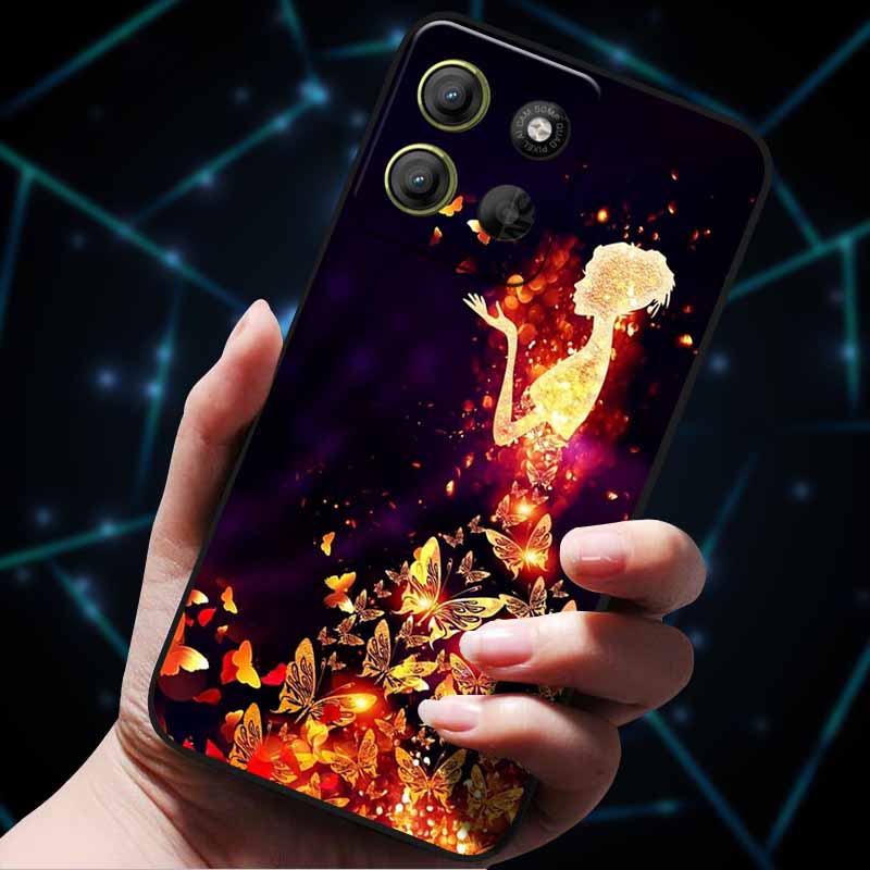 For Moto G15 4G Case Painted Cats Soft Silicone Lovely Back Case for Motorola Moto G15 Power G 15 Phone Cover MotoG15 etui Funda