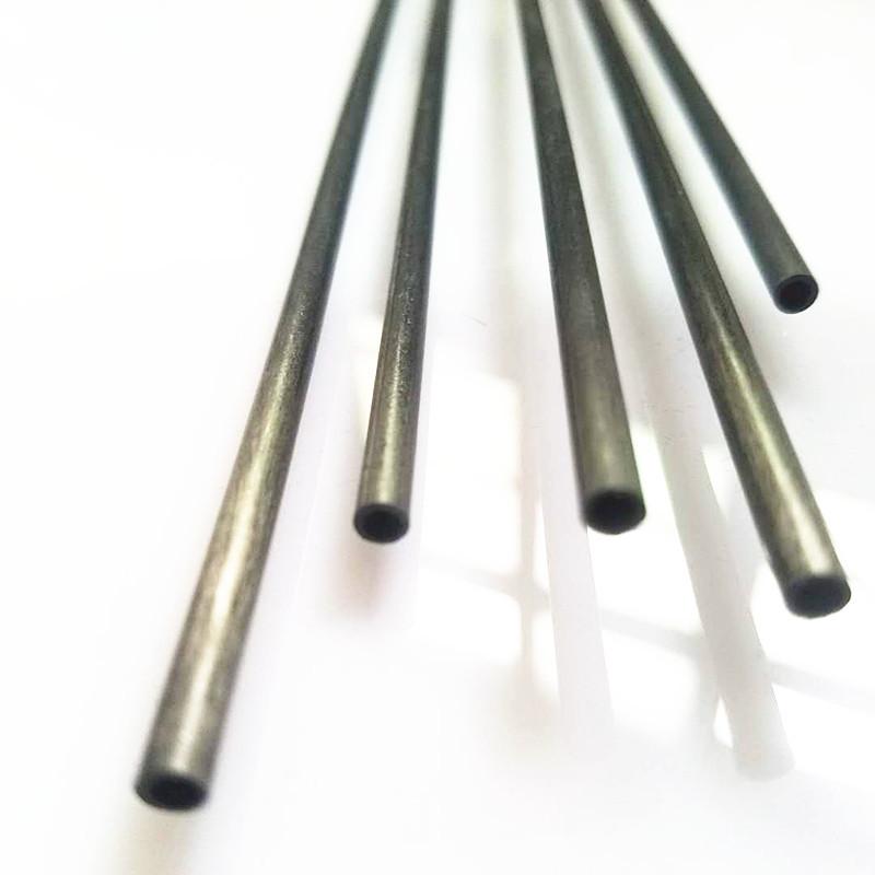 10pcs Carbon Fiber Hollow Tube Kite Model High Quality Various Sizes 2mm-10mm 0.5m Length for Kite Making