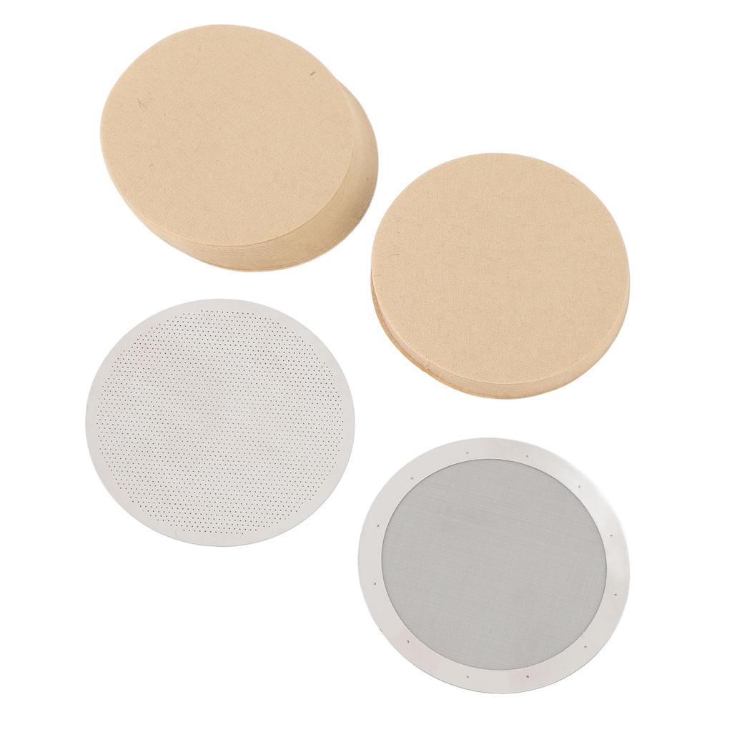 Disk Coffee Filter 2.4 Inch Stainless Steel Reusable French Press Coffee Maker Metal Filter Mesh for Replacement