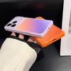 Gradient Square Window Phone Case for iPhone 17 Pro Max and Apple 16, High-End Color Block Design