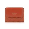 Style Pu Short Wallet With Multiple Card Slots And Zipper For Daily Use