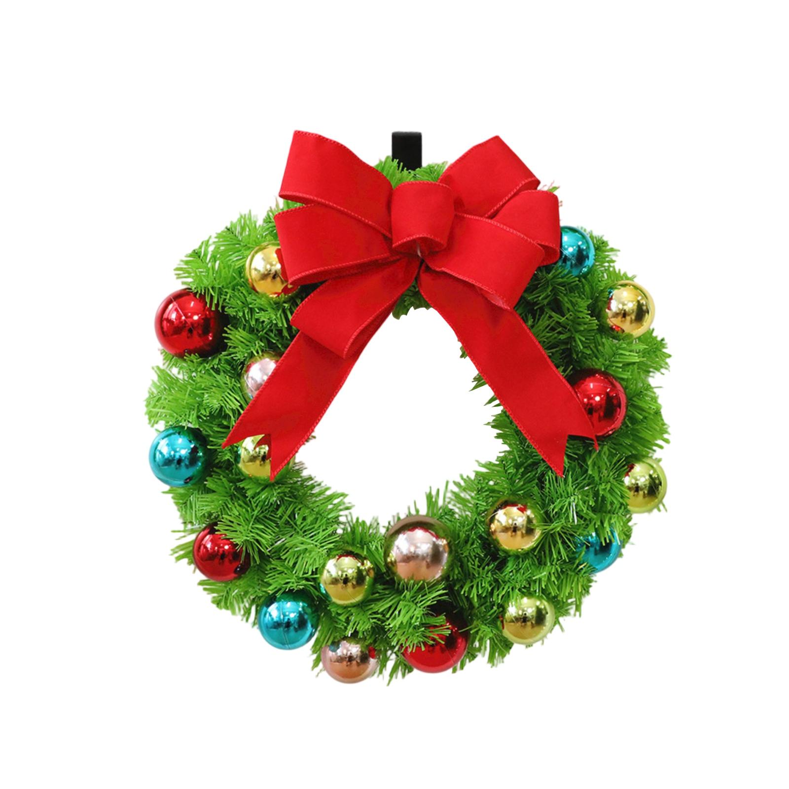 

Christmas Wreath Artificial Flower Decoration Wreath Door Hanging Wall Hanging One Size зелёный