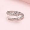 Gold-Plated Snake Shape Adjustable Stainless Steel Ring for Men and Women - Hip Hop Style Accessory