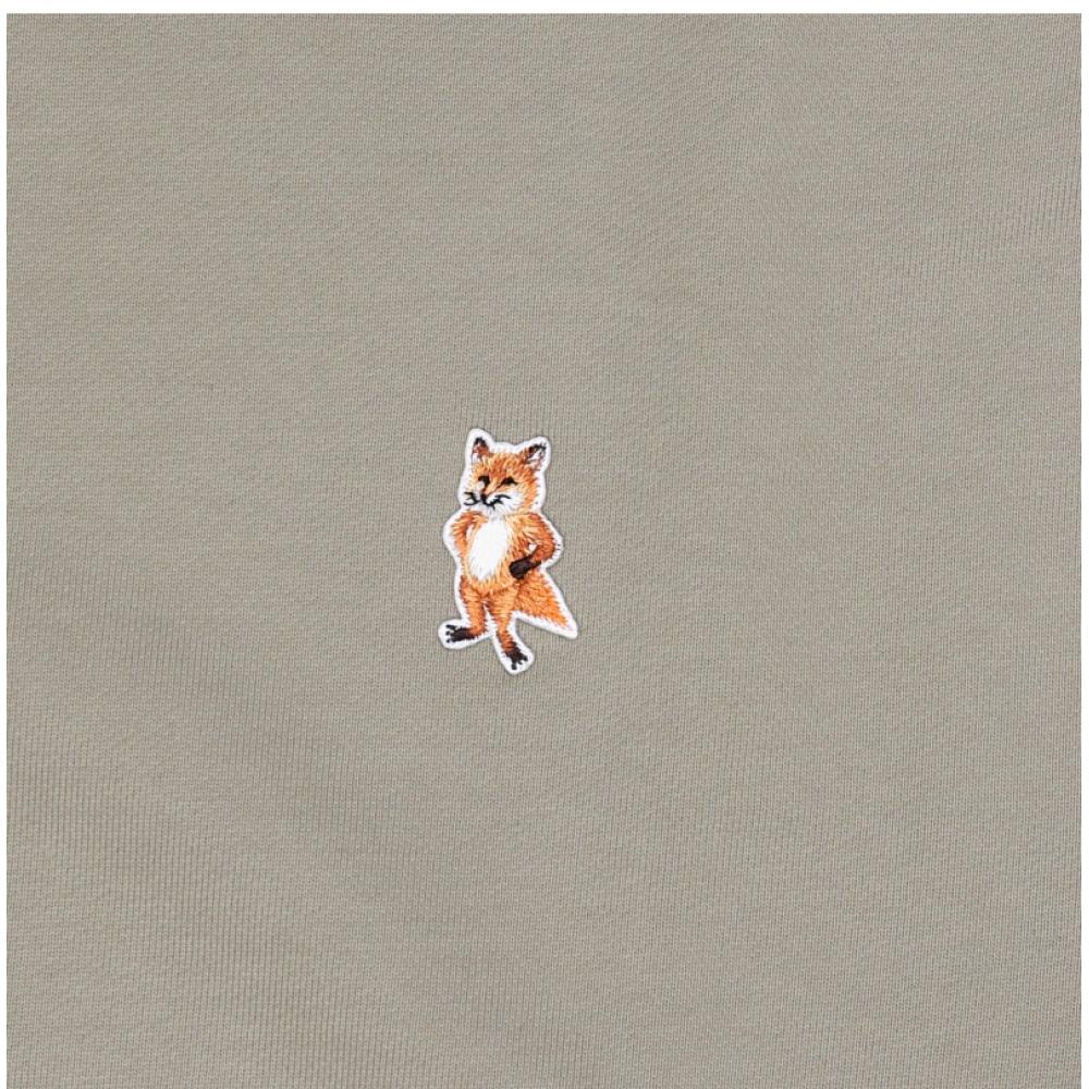 MaiSon KitSune Men S SweatShirt Standing Fox Patch Pm00311km0341 0302