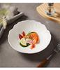Conjunto de Pratos de Sopa e Salada de Cerâmica Branca - Louça de Mesa Estilo Ocidental para Casa e Hotel
