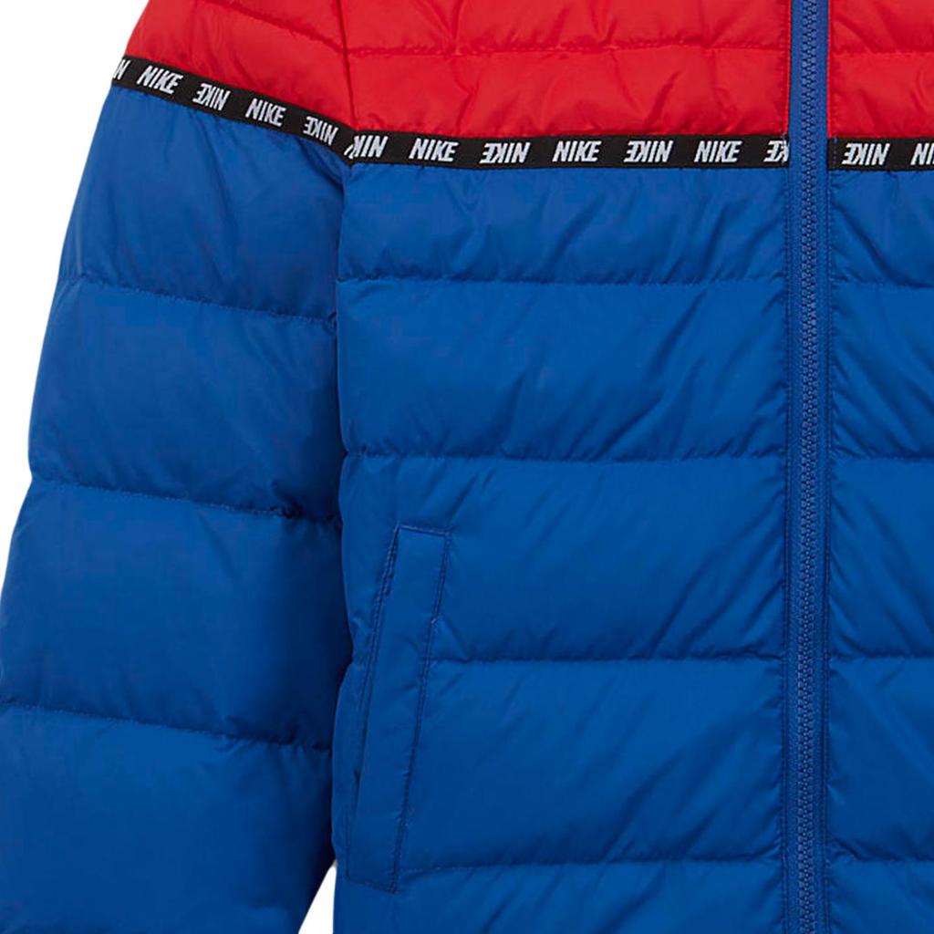 Nike Cotton Short Casual Hooded Windproof Warm Jacket Kids jackets Red Blue DB7004-480