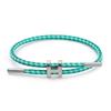 Bracciale in Acciaio a Forma di H: Acciaio Inossidabile Regolabile, Oro 3D, Impermeabile, Resistente al Sudore, Design a Corda