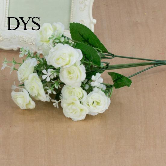 Ornamental 1 Bouquet Simulation Rose No Watering Vivid Bright Color Artificial Flowers Home Beautification