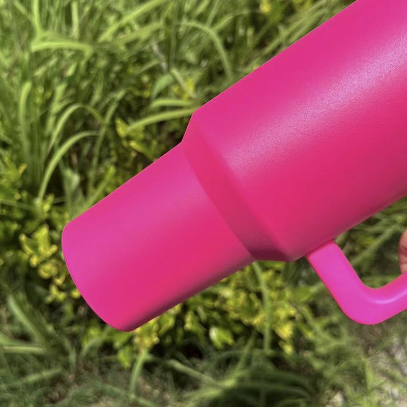 40oz Double-layer Ice Cream Cup Leak Proof Foldable Straw Cover Portable Straight Drinking Mouth Car Cup