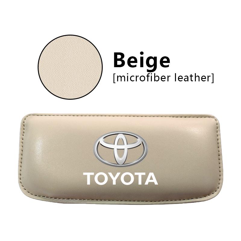 Leather Knee Pad Car Interior Pillow Comfortable Elastic Cushion for Toyota GR RAV4 Prius CHR Camry TRD GT86 Corolla Yaris Auris